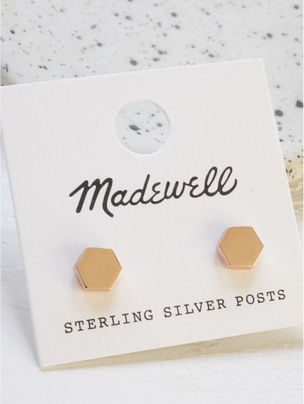 Madewell Shape Study Earrings Rose Gold